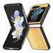 Mantto Case for Galaxy Z Flip 5/Galaxy Z Flip 5 5G 2023 Wooden Pattern Case Shockproof Full-Body Protective Cover Phone Case for Galaxy Z Flip 5/Galaxy Z Flip 5 5G 2023 Yellow Woodgrain