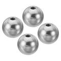 Uxcell M6x24mm Ball Nuts Knob 4 Pack Thread 304 Stainless Steel Round Blind Hole Screw Cap Cover Silver