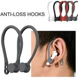 Ear Hooks for AirPods Anti-Lost Secure Earhook Holder Ear Attachment Loops for Apple AirPods 1 & 2 Earphone Earbuds Earpods (Black)