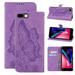 Feishell Wallet Case For iPhone 7 Plus/8 Plus Magnetic Folio Card Slots Holder Kickstand Premium PU Leather Butterfly Patterned Embossed with Wrist Strap Cover For iPhone 7 Plus/8 Plus Purple