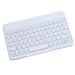 UHUYA Bluetooth Keyboard Portable Bluetooth Colorful Computer Keyboards Wireless Mini Compact Retro Typewriter Flexible Design Keyboard with Compact Slim Profile White