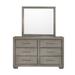 Andover Mirror - Grey - 42.625"W x 1.5"D x 38.25"H