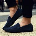 WQJNWEQ Summer Men s Slip-On Peas Shoes Suede Comfortable Casual Breathable Shoes Solid Male Fall on Sale