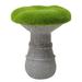 6.5" Artificial Moss Covered Mushroom Outdoor Garden Statue