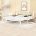 White Twin Size Metal Daybed with Trundle, Elegant and Simple Design, Quality Steel Frame