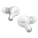 JVC Marshmallow Active Noise Canceling True Wireless Earbuds Headphones Long Battery Life (up to 28 Hours) Sound with Neodymium Driver Including Memory Foam Earpieces - HAA25TW White Compact