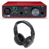 Focusrite SCARLETT SOLO 3rd Gen 192kHz USB Audio Interface w/ Samson HeadphonesFocusrite SCARLETT SOLO 3rd Gen 192kHz USB Audio Interface w/ Samson Headphones