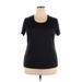 C9 By Champion Active T-Shirt: Black Color Block Activewear - Women's Size 2X-Large