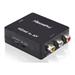 Xtrempro HDMI to AV Converter HDMI to RCA 3RCA 1080p AV CVBS Composite Video Audio Adapter - Black