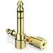 KeiZi Stereo Audio Adapter [Gold-Plated Pure Copper ] 6.35mm (1/4 inch) Male to 3.5mm (1/8 inch) Female Headphone Jack Plug.