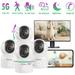 ZOSI 2K 5Ghz WiFi Wireless Security Camera 4Pack Audio 360Â°View PTZ Camera with PIR Motion Sensor Indoor/Outdoor IP Camera with Night Vision Pet/Office/Baby Monitor