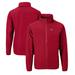 Men's Cutter & Buck Red Washington Nationals Charter Eco Recycled Full-Zip Jacket