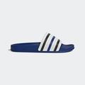 Badesandale ADIDAS ORIGINALS "ADILETTE" Gr. 39, blau (cloud white, core black, bright blue) Schuhe Badelatschen Pantolette Schlappen Bade-Schuhe