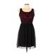 En Focus Studio Casual Dress - A-Line: Black Damask Dresses - Women's Size 6