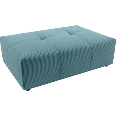 Polsterhocker 3C CANDY "Yoshy", blau (petrol), B:120cm H:41cm T:83cm, 88% Polyester, 12% Polyacryl, Hocker, Passend zur Serie Yoshy Image