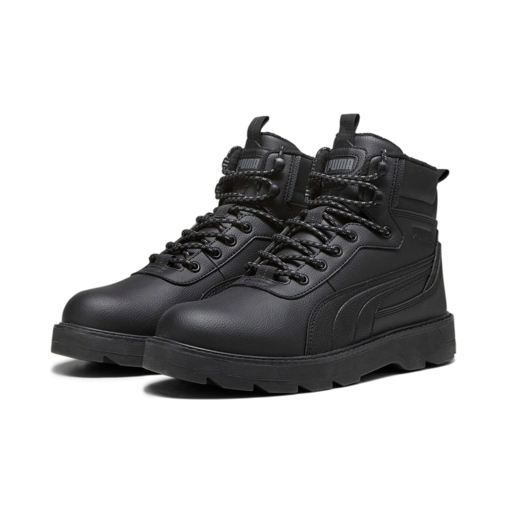 Winterboots PUMA "DESIERTO V3", Herren, Gr. 43, schwarz (puma schwarz, puma schwarz), Synthetik, Schuhe Winterboots, Sneakerboots, Winterschuhe, Topseller
