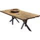 Esstisch SIT Tische Gr. B/H/T: 200 cm x 77 cm x 100 cm, 200x100 cm, beige (natur, antikschwarz, natur) Esstische rechteckig