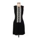 Serena Kay Casual Dress - Sheath: Black Jacquard Dresses - Women's Size 32