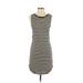 Athleta Casual Dress - Mini Crew Neck Sleeveless: Black Print Dresses - Women's Size X-Small