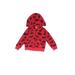 Carter's Zip Up Hoodie: Red Tops - Size 3 Month