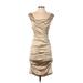 Dolce & Gabbana Cocktail Dress - Party: Gold Dresses - Women's Size 38