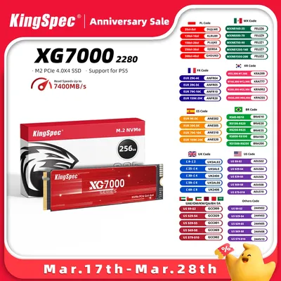 KingSpec-Disque dur interne pour PS5 SSD M2 Gen4 NVMe 1 To 2 To 4 To Drive M.2 2280 PCIe