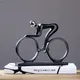 Statue de cycliste en résine abstraite moderne statue de cycliste figurine de vélo infectieux