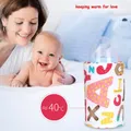 Chauffe-lait thermostatique pour bébé biberon d'extérieur avec couvercle chauffant USB sacs