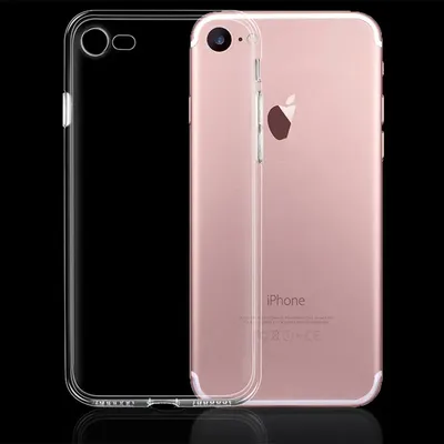 Ultra dünne weiche TPU transparente Silikon-Handy hülle für iPhone 7 6 6s plus 5 5s se 5c 4 4s