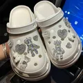 Breloques de chaussures mignonnes pour enfants ours d'amour scintillant nouveauté décorations de