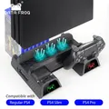 Vertikaler Lüfter ständer für PS4/PS4 Slim/PS4 Pro Konsole Dual Controller LED-Ladestation für Sony