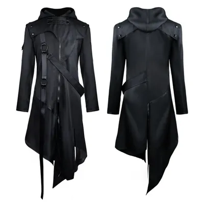 Erwachsene Steampunk Graben Mantel Gothic Jacke Vintage Medieval Renaissance Pest Arzt Vogel Maske Halloween Party Cosplay Kostüm Image