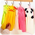 Baby Nursery Hand Towel baby bath towels Toddler Soft Plush Cartoon Animal Wipe Hanging Bathing