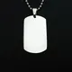 Stylish stainless steel titanium dog tag military dog tag tag can be engraved