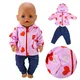 17 Inch Doll Clothes Lovely Hoodies Trousers 43cm New Born Baby Outfit Baby Doll Toy Clothes Suit