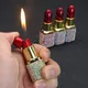 New Diamond Lipstick Lighter Butane Gas Inflatable Women's Pink Water Diamond Portable Lighter High