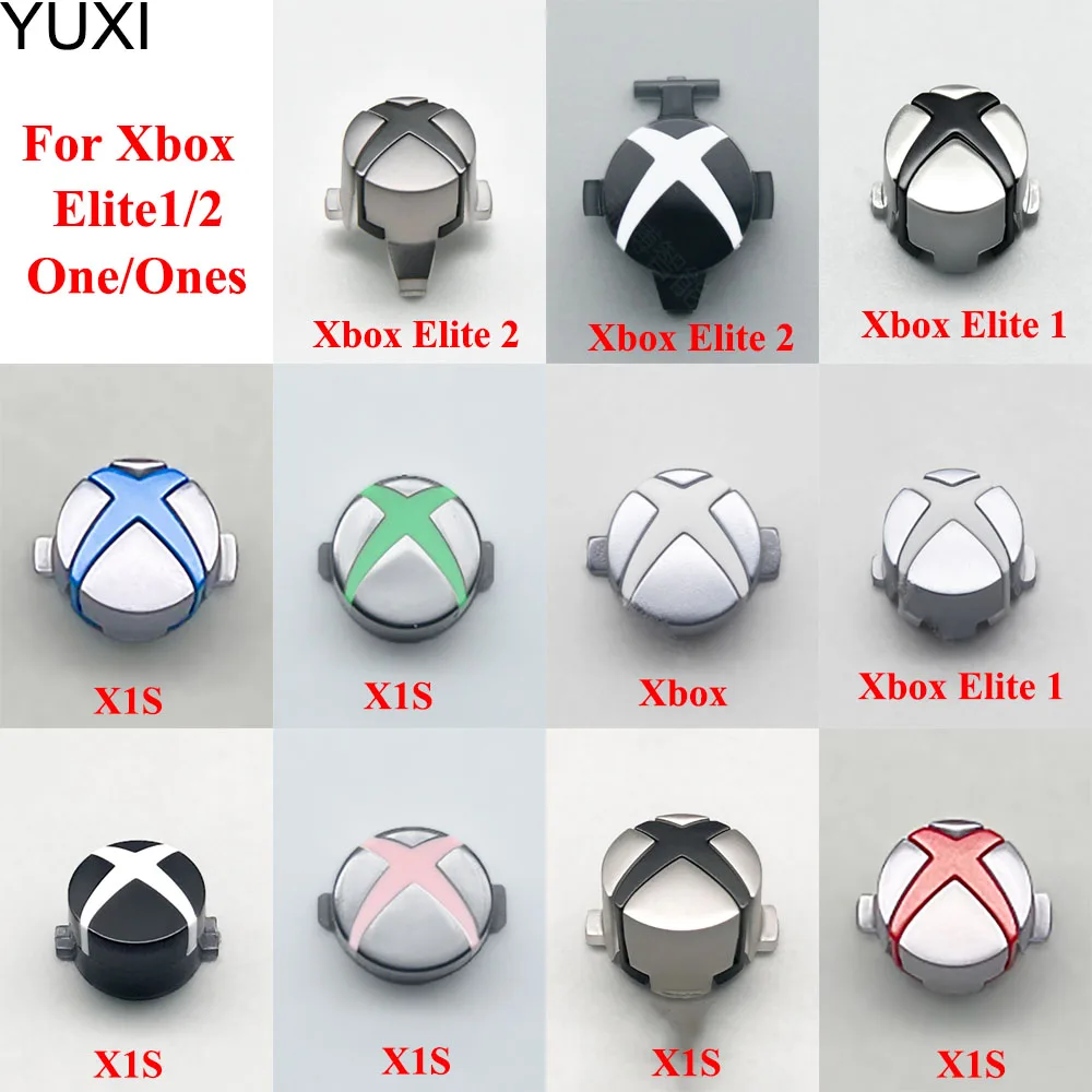 YUXI 1PCS Home Button For Xbox One Elite Series 1 2 Xbox One S Controller Start Return Back Switch Light Power Guide Logo Key