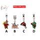 Enamel Xmas Charms Fits European Style Bracelets - Adds On Charm - Attached to charm bracelets or necklaces