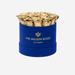 Classic Royal Blue Suede Box | Gold Roses