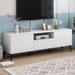 Modern TV Stand for 70 inch TV, Entertainment Center with Adjustable Shelves, 1 Drawer and 2 Cabinets, TV Console Table