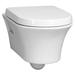 DXV Cossu Wall Mounted Elongated Chair Height Toilet Bowl Only - Seat - Canvas White