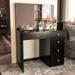 Boahaus Matilda Makeup Vanity Desk, Black