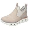 Schlupfboots RIEKER SPORT, Damen, Gr. 37, beige, Textil, Lederimitat, sportlich, Schuhe, High-Top-Sneaker, Schlupfboots mit elastischem Schaft