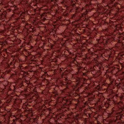 Teppichboden VORWERK "Passion 1093 (Traffic), Schlinge - Uni Farben", rot, B:500cm H:6,3mm L:400cm, Polyamid, Teppiche, 