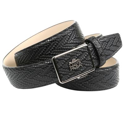 Ledergürtel ANTHONI CROWN, Damen, Gr. 95, schwarz, Leder, Flechtoptik, klassisch,elegant, Gürtel, mit Flechtprägung Image