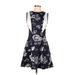 Prabal Gurung for Target Casual Dress - A-Line: Blue Print Dresses - Women's Size 6