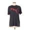 Puma Short Sleeve T-Shirt: Gray Tops - Womens Size Medium