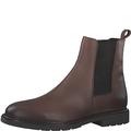 MARCO TOZZI by Guido Maria Kretschmer Herren Chelsea Boots aus Leder mit Reißverschluss, Braun (Cognac), 46