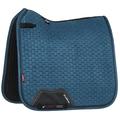 LeMieux Suede Dressage Square Saddle Pads - English Saddle Pads for Horses - Equestrian Riding Equipment and Accessories - Atlantic Blue - Small/Medium
