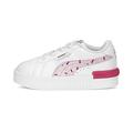 PUMA Baby Girls JADA Crush AC INF Sneaker, White-Pearl Pink-Glowing Pink-Rose Gold, 4 UK Child